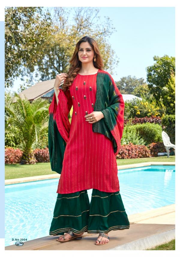 Parra  Raghini 2 Desigenr Viscose Readymade Salwar 